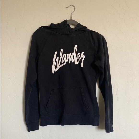 🌀Wander Black Hoodie Sweatshirt - Picture 1 of 5